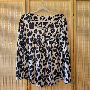 Women's Leopard Print Blouse